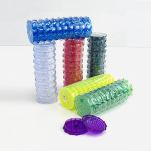 Plastic Grinder - 2 Parts - 3 Inches - 10 Pieces Per Pack - Assorted