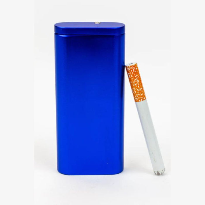 4 Inches - Metal Dugout With Poker and One Hitter - Assorted Colors - Price Per Piece