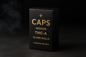 Caps Indoor THC-A - 1 Gram Pre-rolls - 2 Count Per Pack
