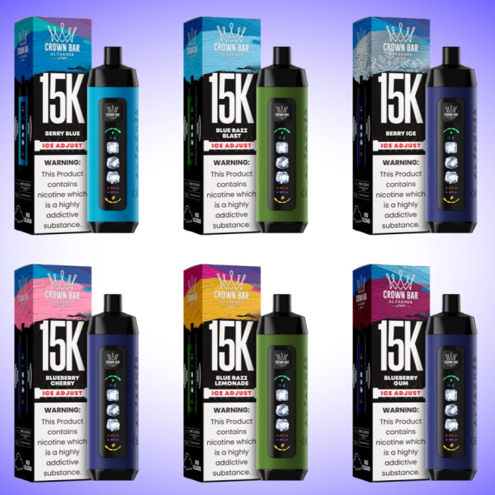 AL FAKHER CROWN BAR 15000 Puffs 5 Per Pack TxC