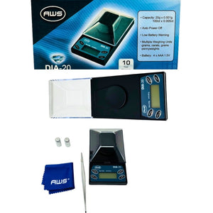 AWS DIA-20 DIAMOND SCALE 20g X 0.001g