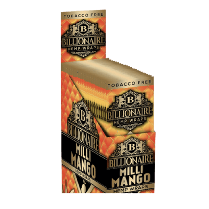 Billionaire Hemp Wraps Display Of 25 Per Pack