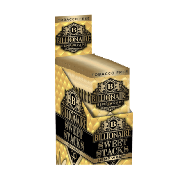Billionaire Hemp Wraps Display Of 25 Per Pack