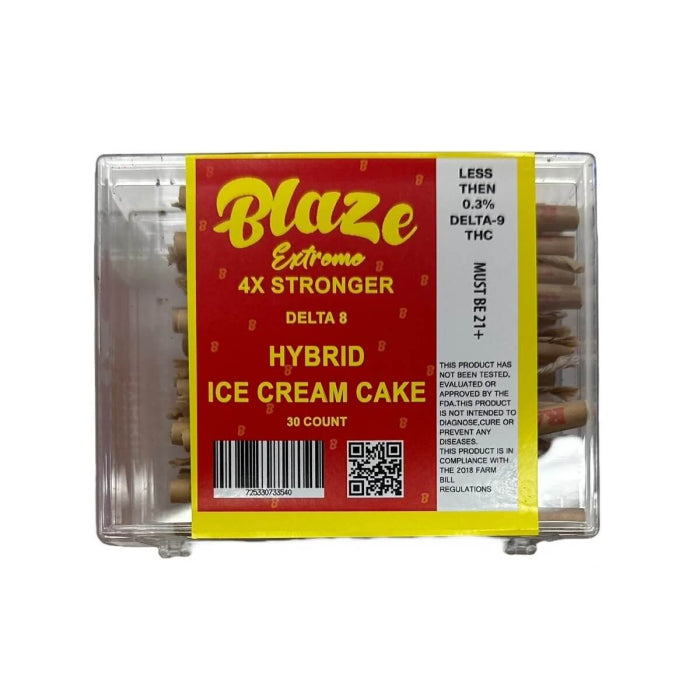 Blaze - Extreme Delta 8 Pre-Rolls - 30 Counts Per Box