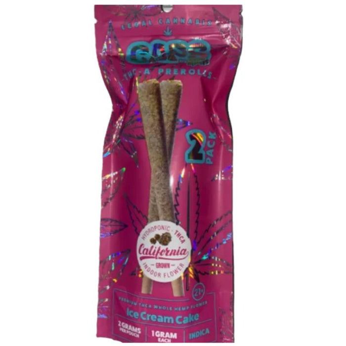 Caps Indoor THC-A - 1 Gram Pre-rolls - 2 Count Per Pack