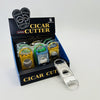 Cigar Cutter Double Bladed - 12 Count Per Display - Assorted Colors