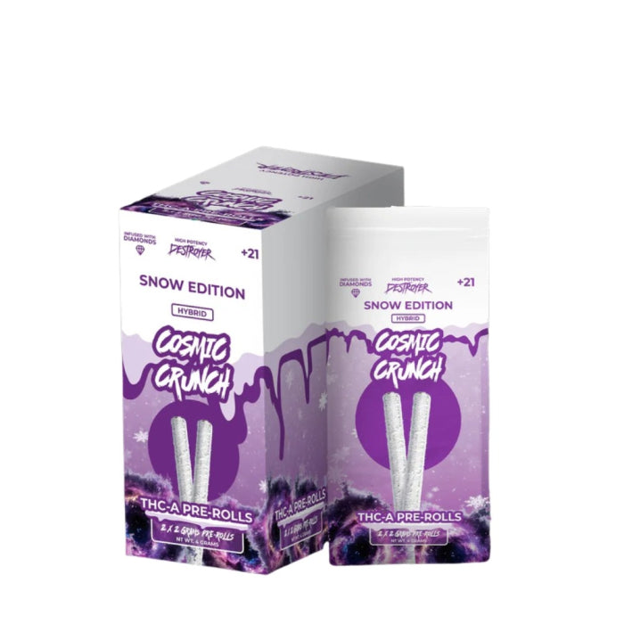 DESTROYER Snow Edition Diamonds THC-A 2g PreRolls 2/Pk