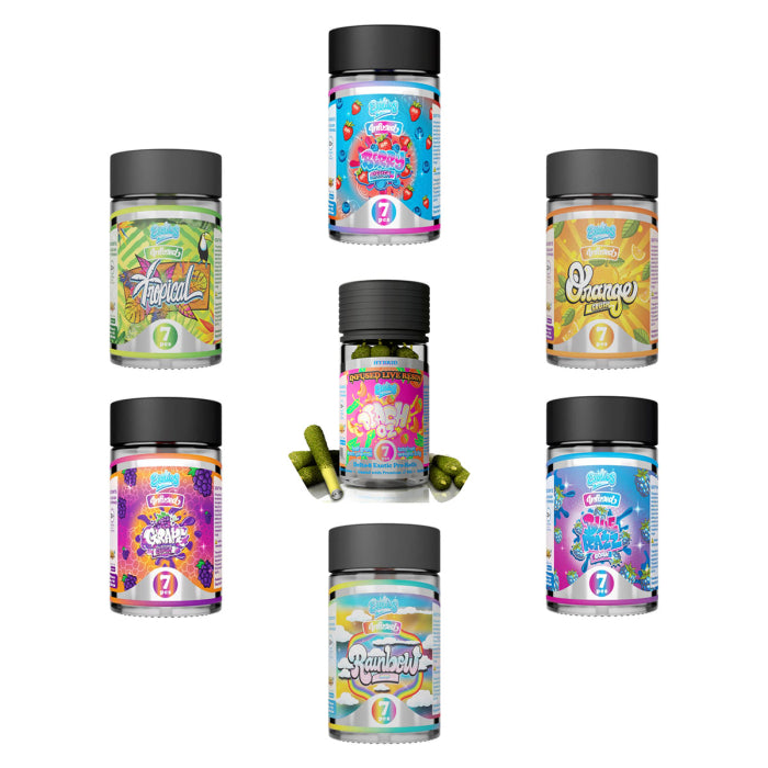 Dimo Exotics - Delta 8 Prerolls - 7 Pieces Per Jar