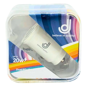 DJ PD+QC3.0 USB 20W CAR CHARGER