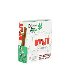 Dvnt - Delta 8 - Hemp Blunts - 690mg - 10 Packs Per Box