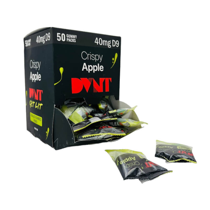 DVNT - Get Lit Delta 9 - 40mg Gummies - 2 Per Packet - 50 Packs Per Dispenser