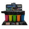 Eagle Torch Lighter - 4 Inch Soft Touch Torch - Neon Edition - #PT101N - Display Of 15