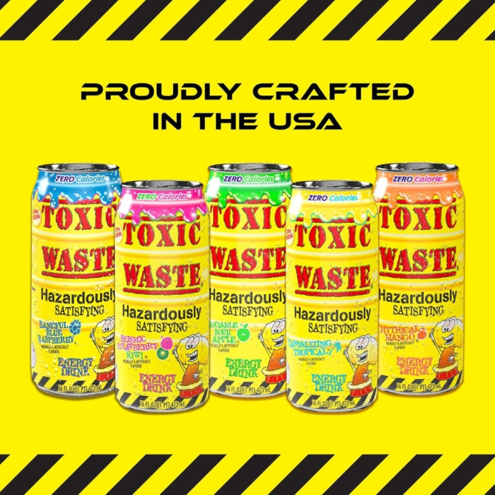 EXOTIC ENERGY DRINK TOXIC WASTE 16oz. CAN