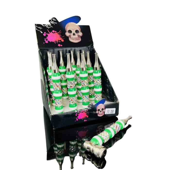 Fancy Metal Handpipe - 12 Handpipes Per Display - Assorted