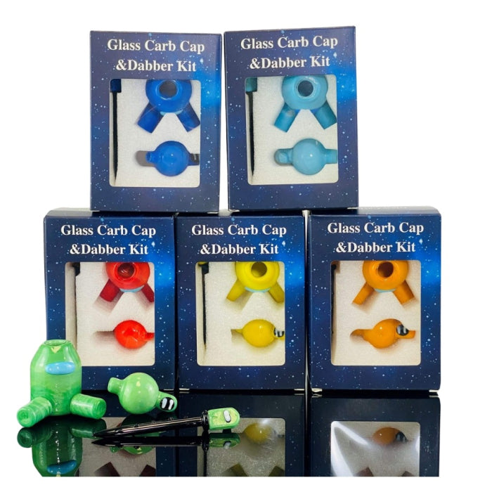 Glass - Carb Cap And Dabber Kit - Assorted - Price Per Kit