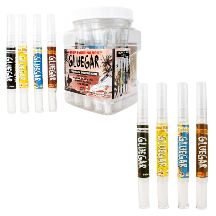 Gluegar for Rolling 3ml Brush Tip Pen - 28 Bottles Per Jar