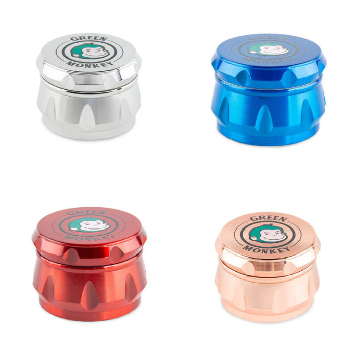 Grinder Green Monkey Baboon - 50mm - 4 Parts