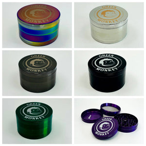 Grinder - Green Monkey - 100mm - 4 Parts