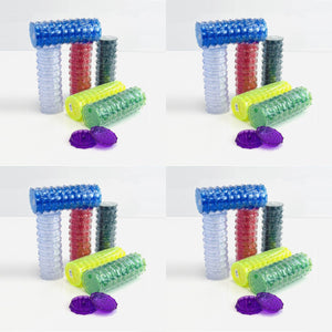 Plastic Grinder - 2 Parts - 3 Inches - 10 Pieces Per Pack - Assorted