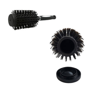 Hair Brush With Safe Stash Can