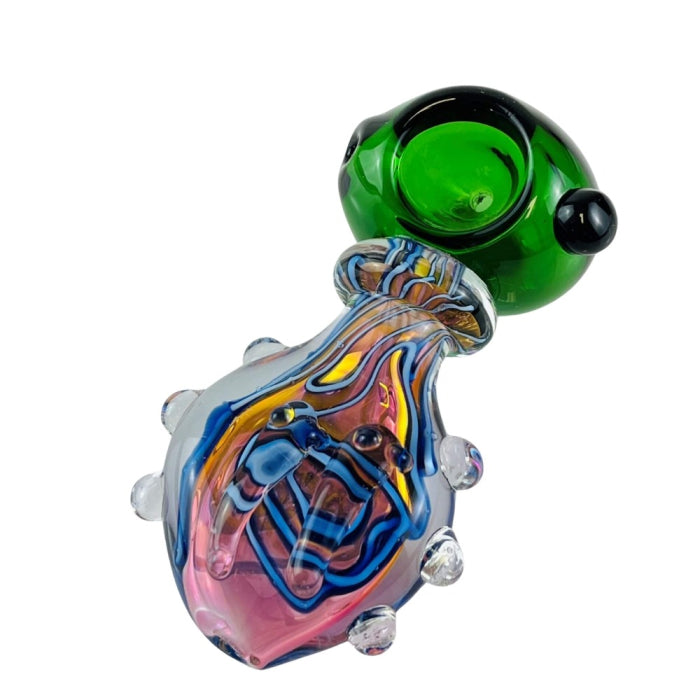 Handpipe 4" Inch - Assorted - Gold Designs - Price Per Piece