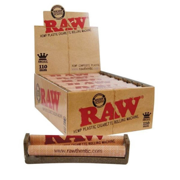 Raw Hemp Plastic Cigarette Rolling Machine - 12 Rollers Per Box