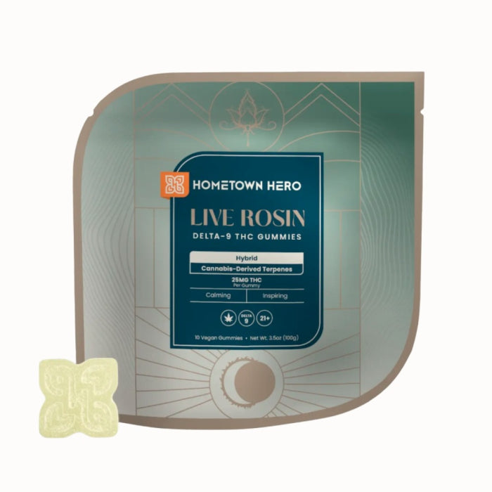 HOMETOWN HERO D9 LIVE RESIN GUMMIES 25MG