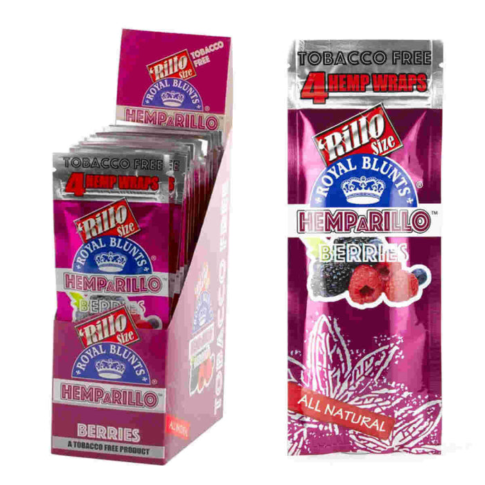 Royal Blunts Hemp A Rillo Wraps - 4 Count Per Pack - 15 Pack Per Box