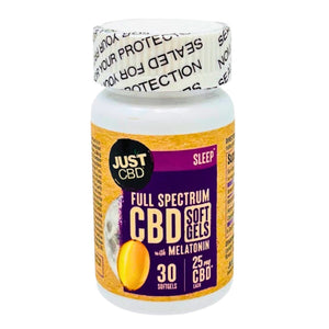 JUST CBD FULL SPECTRUM SOFT GEL 30CT CAPSULE SLEEP 25mg M1