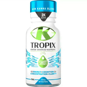 K TROPIX 2K Series KRATOM 100mg SHOT 15ml 12