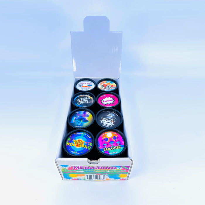 Medigrind Grinders - 3 Parts - Assorted Colors - Price Per Piece