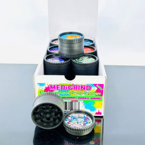 Medigrind Grinders - 3 Parts - Assorted Colors - Price Per Piece
