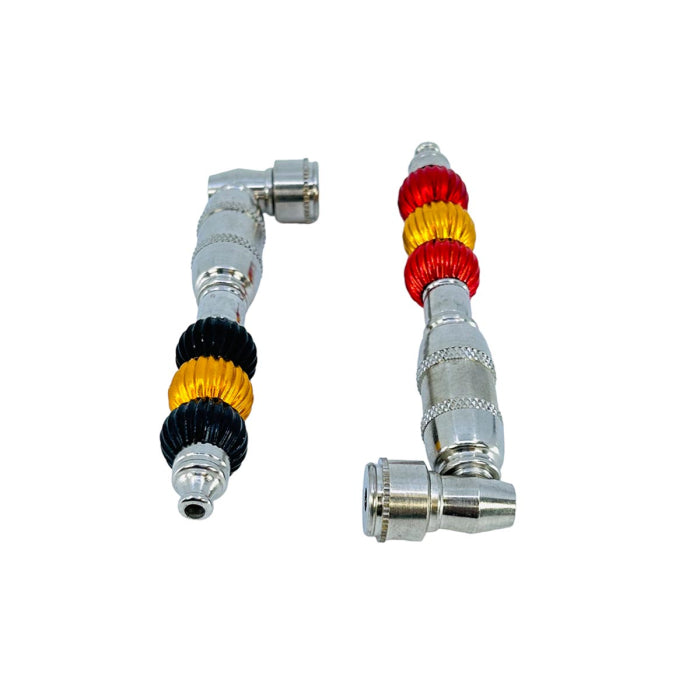 Metal Handpipe - 5 Inch - With Triple Ball - Assorted Colors - HPIM3