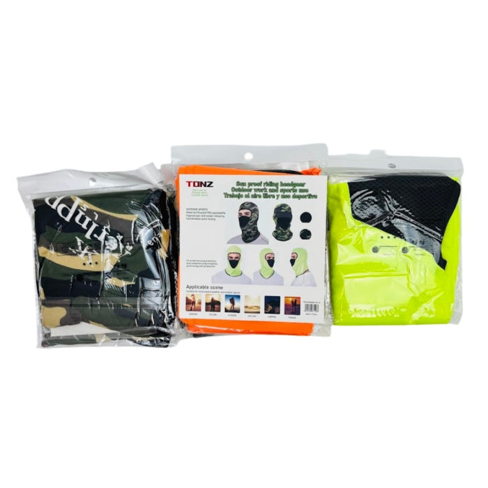 MULTI-FUNCTIONAL HEADWEAR 12ct/pk ASSORTED