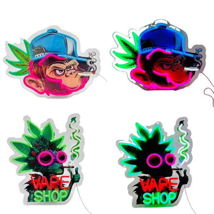 NEON SMOKE SIGN LIGHT SMLED