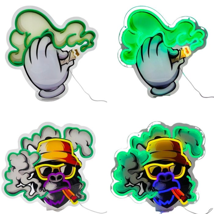 NEON SMOKE SIGN LIGHT SMLED
