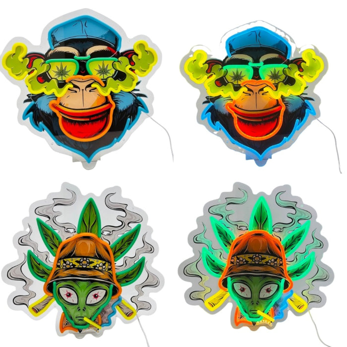 NEON SMOKE SIGN LIGHT SMLED