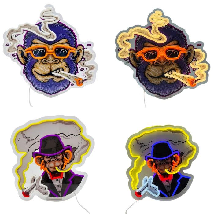 NEON SMOKE SIGN LIGHT SMLED