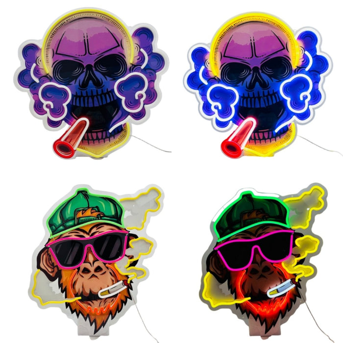 NEON SMOKE SIGN LIGHT LGLED