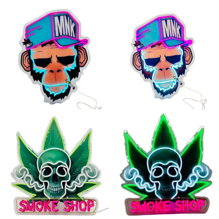NEON SMOKE SIGN LIGHT LGLED
