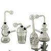 Oil Burner - 5"Inch - Clear Glass - Assorted Design - Price Per Piece