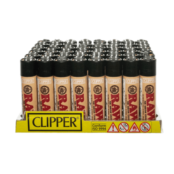 Raw Clipper Lighter - 48 In Pack