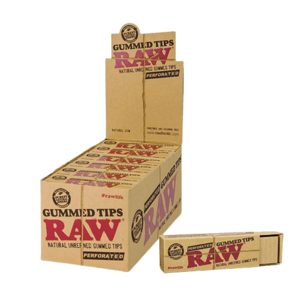 Raw Gummed Tips 33ct - 24 Per Box