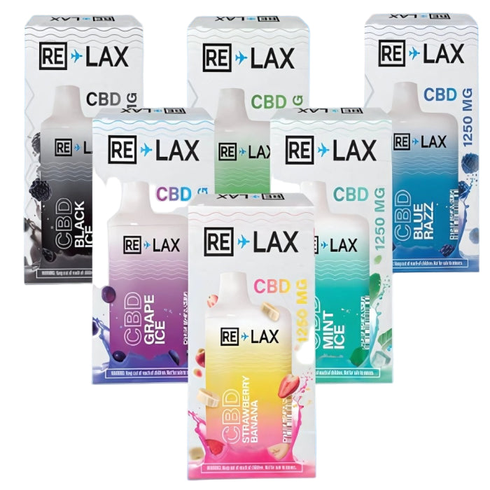 RE-LAX CBD Vape Pen 1250mg Disposable 5000 Puffs