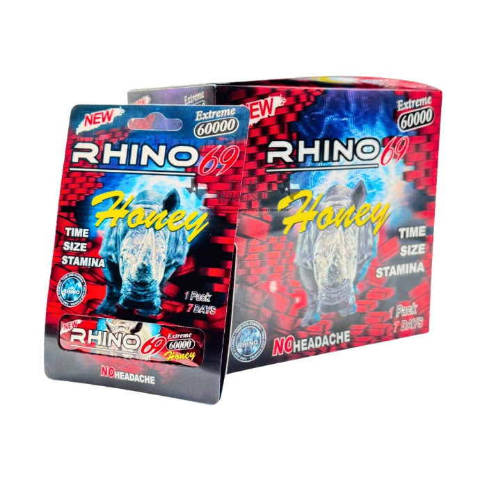 RHINO 69 EXTREME 60000 HONEY 1pk 30pk/Box