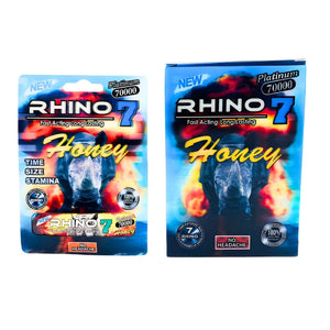 RHINO 7 PLATINUM 70000 HONEY 1pk 30pk/Box