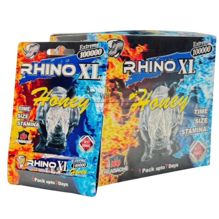 RHINO XL EXTREME 100000 HONEY 1pk 30pk/Box