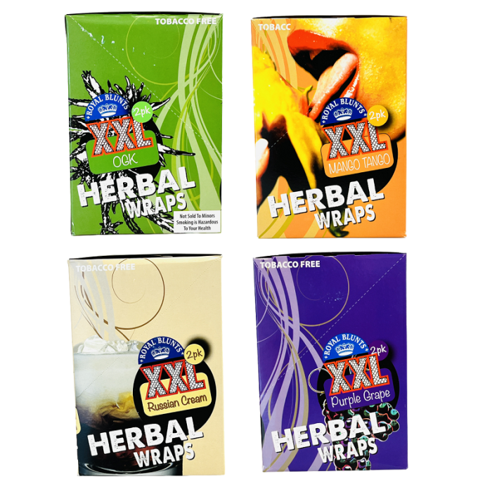Royal Blunts - Hemp Wraps Xxl - 2 Count Per Pack - 25 Pack Per Box