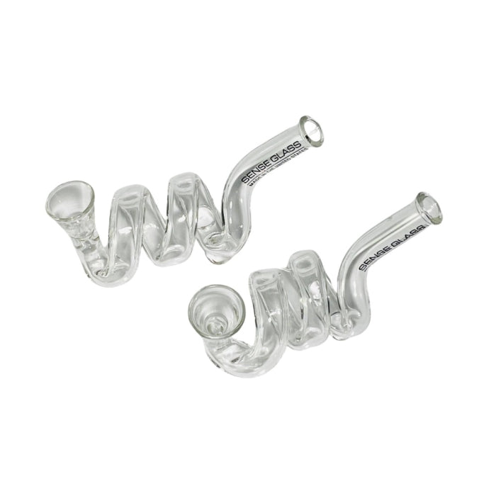 Sense glass hand pipe - Curly Made up of high-quality glass Price per piece