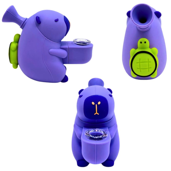 SILICONE WATERPIPE 5" CAPYBARA